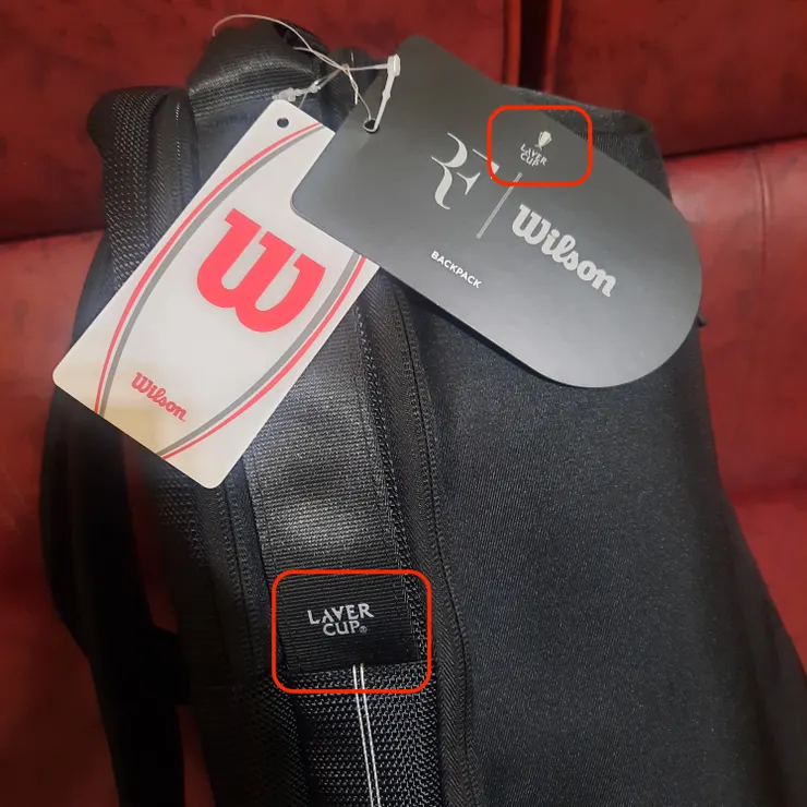 紅框是改版的地方，內襯的布料多印了拉沃盃的獎盃Logo