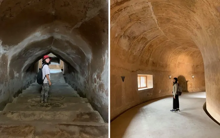 抵達蘇丹的禱告所前要穿過很多通道