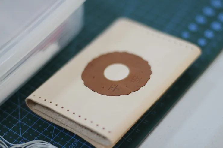 平安餅手工皮夾