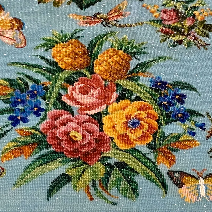 很美麗的串珠刺繡