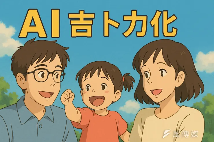 ChatGPT生成吉卜力風格圖，圖片來源自風傳媒