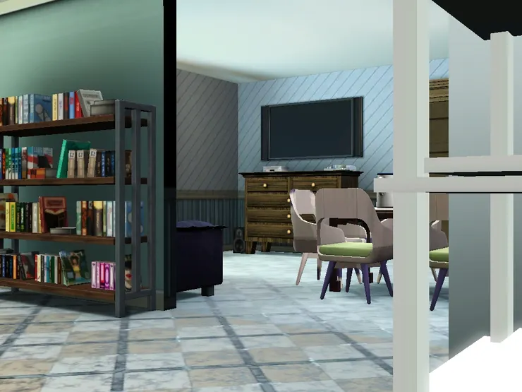 公共空間在樓下，連在一起。