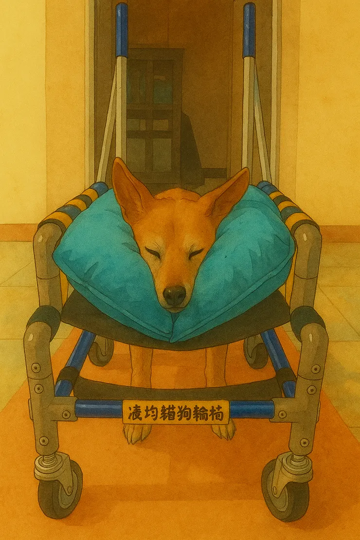 示意圖(輪床的把手處還有籃子)