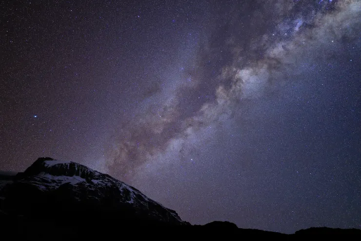 吉力馬札羅山Uhuru Peak的銀河