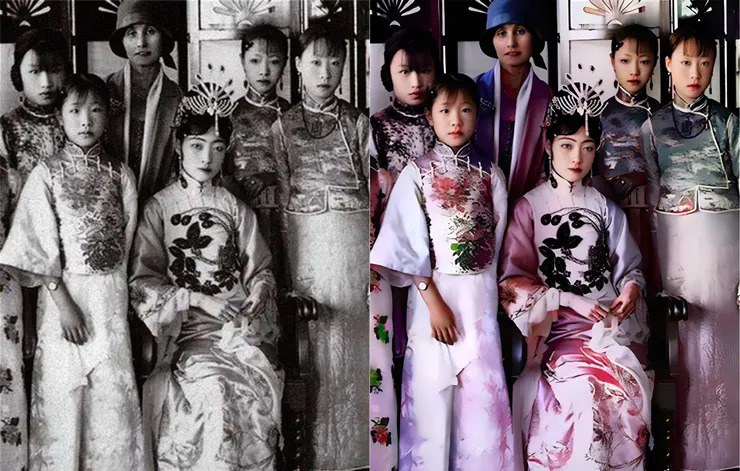 末代皇后照片修復