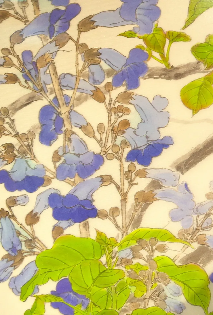  〈春律─向林玉山老師致敬／三月之晨〉局部－泡桐