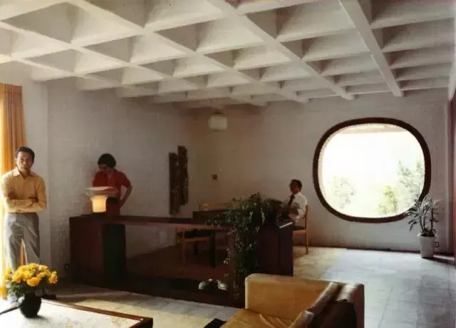 1979，弘英別墅客廳與起居室，來自《建築師王大閎——1942－1995》
