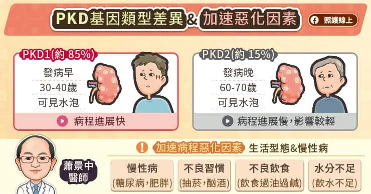 PKD基因類型差異