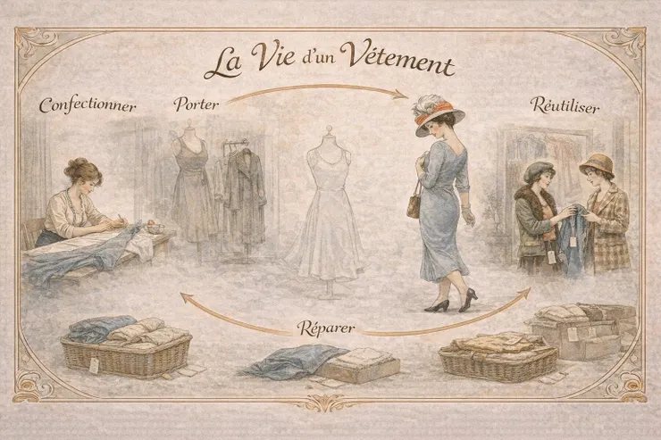 在法國，那些放到回收點的衣物， 57.9% 進入二手市場：其中 4% 在法國國內流通，96% 銷往國外。