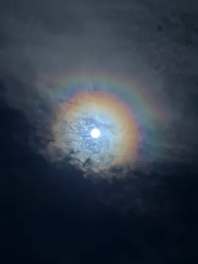 超級月亮，七彩呈祥！