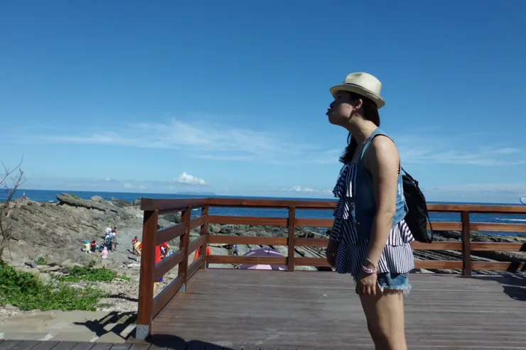 這裡一樣叫小野柳，但是沒有女王頭，所以只好把女王的頭推出來（女王無奈）