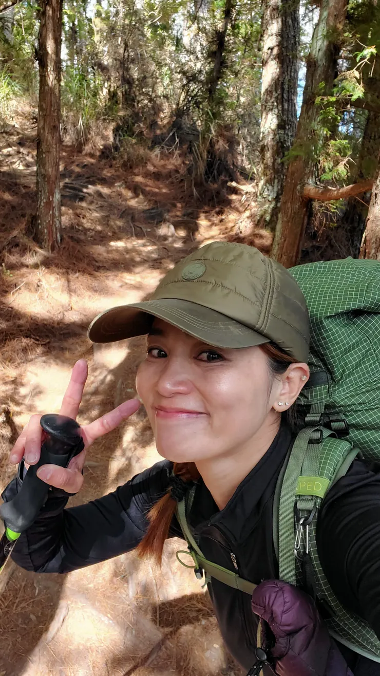 陡上雖然很累，但天氣好就開心啦！YA!