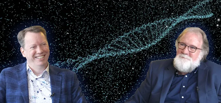 左為物理學家 Sean Carroll，右為演化生物學家 Sean Carroll