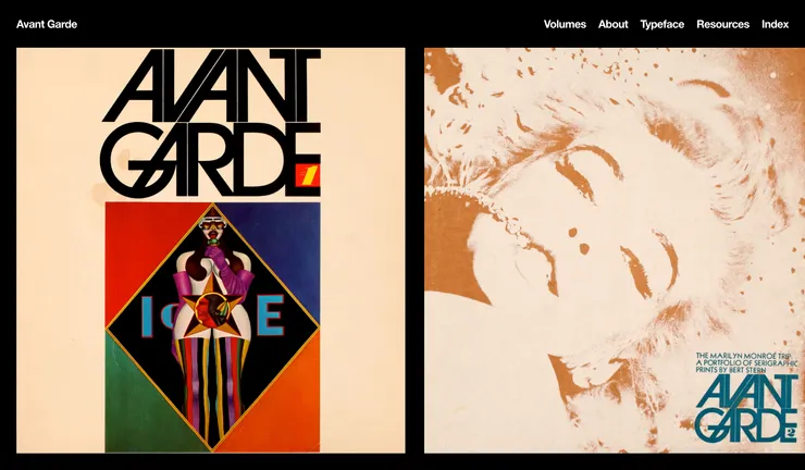 An archival project of Avant Garde by Mindy Seu.