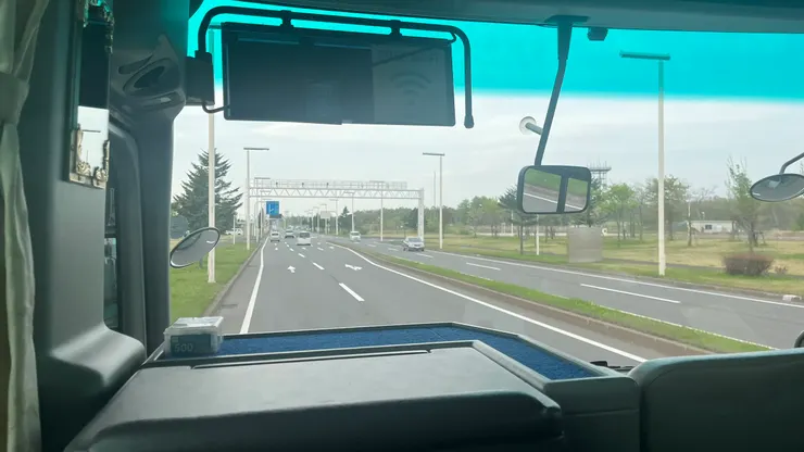 欣賞北海道的田園風光。