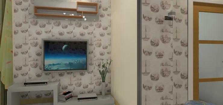 原本房子的設計是這面白色的牆還有一個模型櫃,但明顯我這裏放不到,也沒需要。