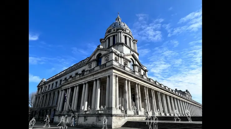 皇家海軍學院 Royal Naval College曾是19世紀末英國皇家海軍軍官的訓練所。