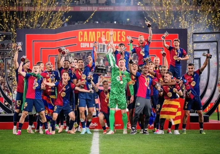 巴塞隆拿第32次捧得國王盃