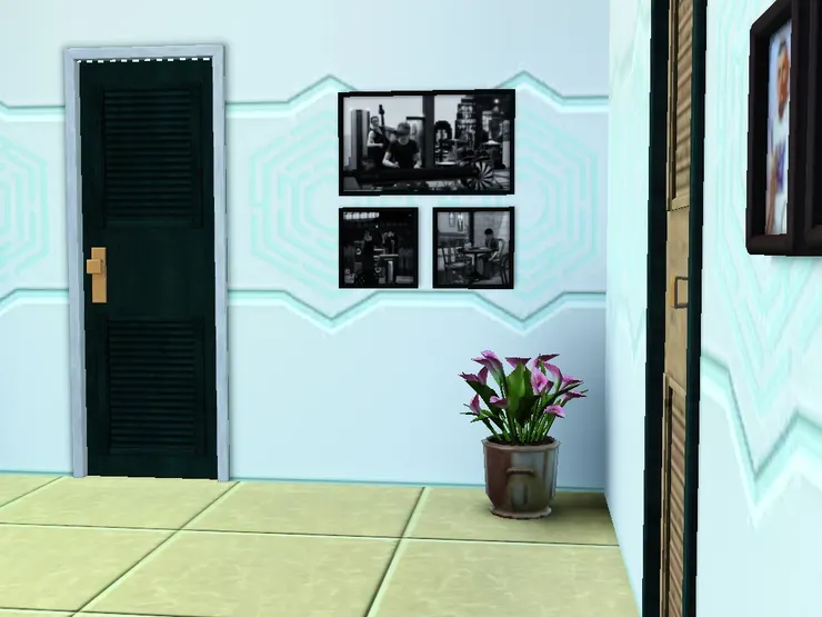 裝飾品都簡單自然，只點綴了一下，都用了家庭照片，也可以說是用來懷緬昔日時光的地方。