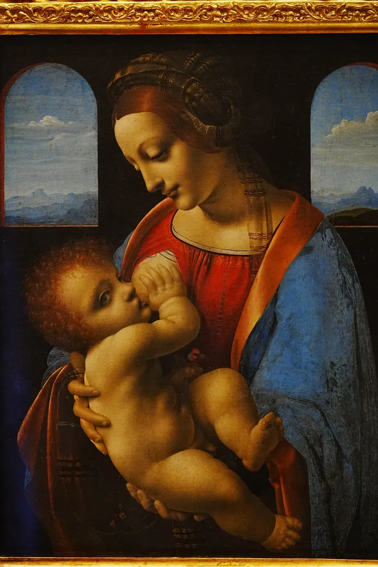 達文西《哺乳聖母》