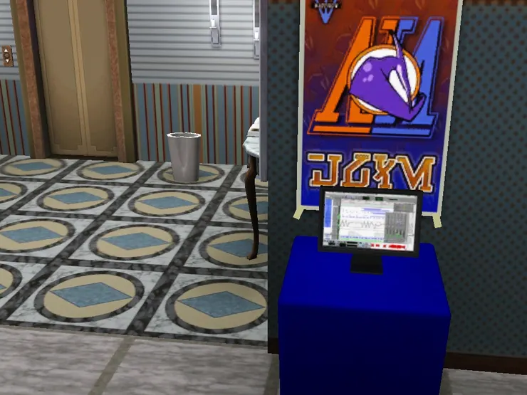 從電梯大堂轉出來也有一台輕觸式螢幕瀏覽一一的內聯網。抬頭又看到最新活動的海報。