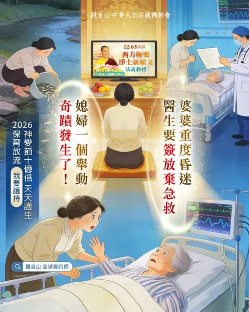 放生，讓母親身體恢復健康