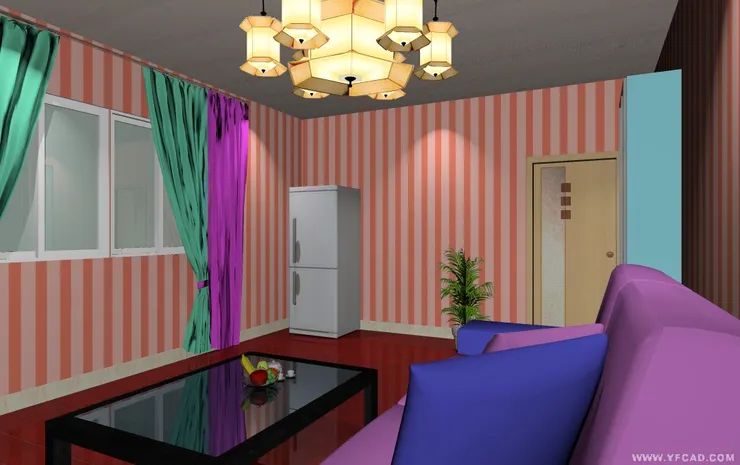 這裏只得雪櫃，坐在這客廳只能吃東西和玩手機了。