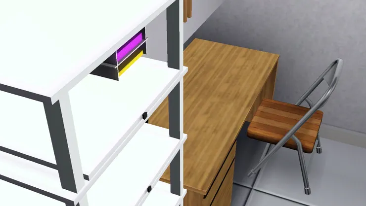 我唯有不讓員工對著貨物吃飯和寫文件，書桌也放大張些讓他們休息。