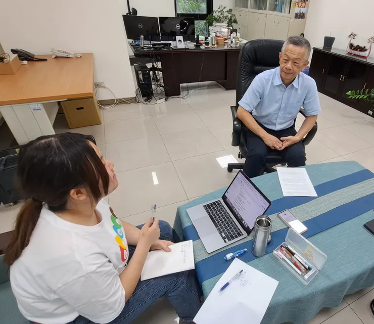 陳冠宇前學務長與我們分享學校得到殊榮背後的努力 圖/中原大學服務學習中心