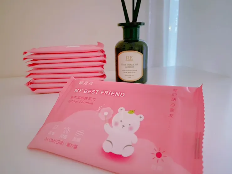 婦月珍衛生棉,漢方草本帶來涼感,減輕悶熱煩躁感。(圖/婦月珍)