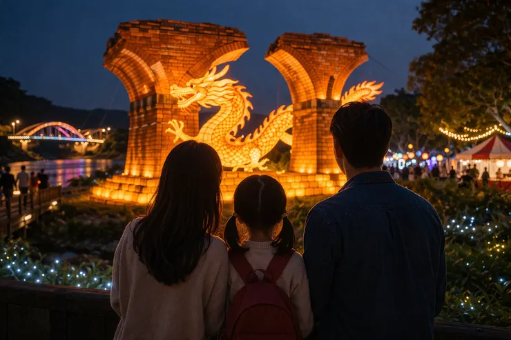 三義龍騰斷橋燈會