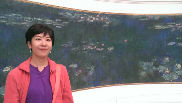 橘園美術館大幅的莫內睡蓮