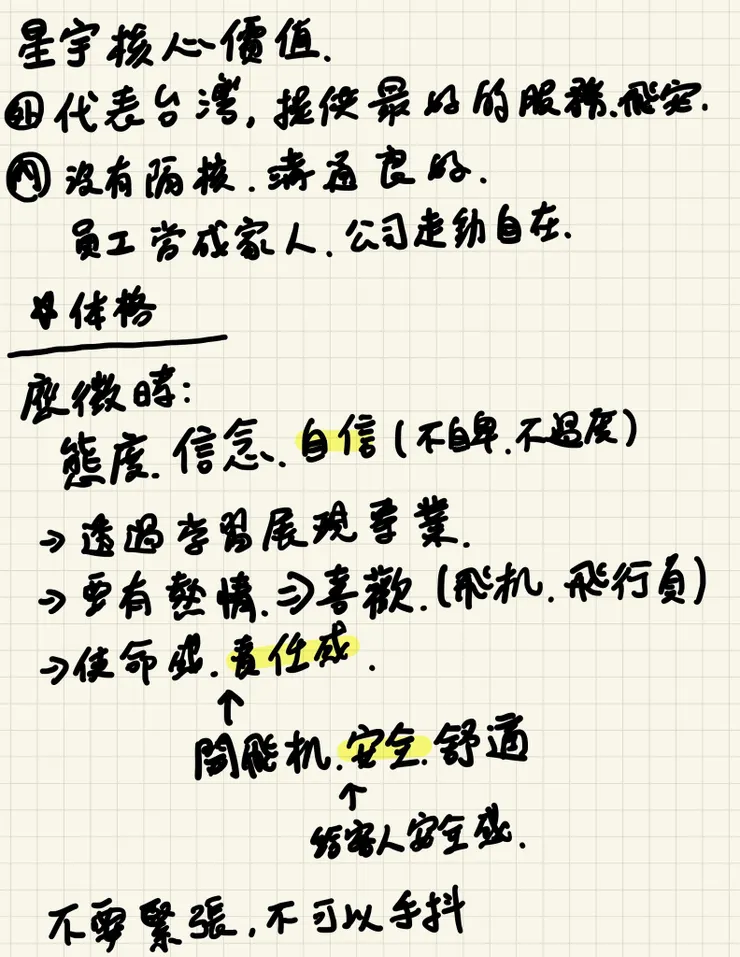 星宇航空培訓機師準備：筆記大公開與連結分享／圖源：陳穩