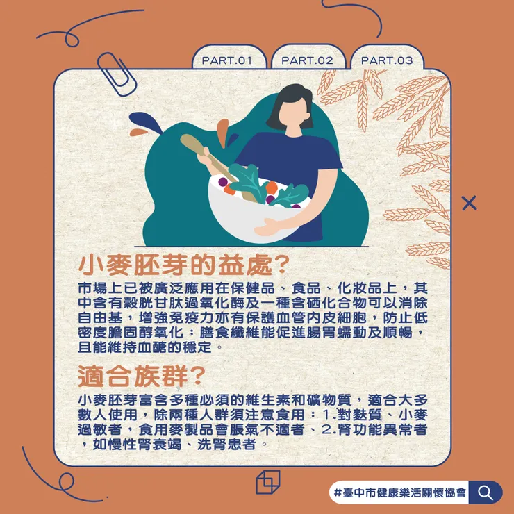 PART.3小麥胚芽的益處? 適合族群?