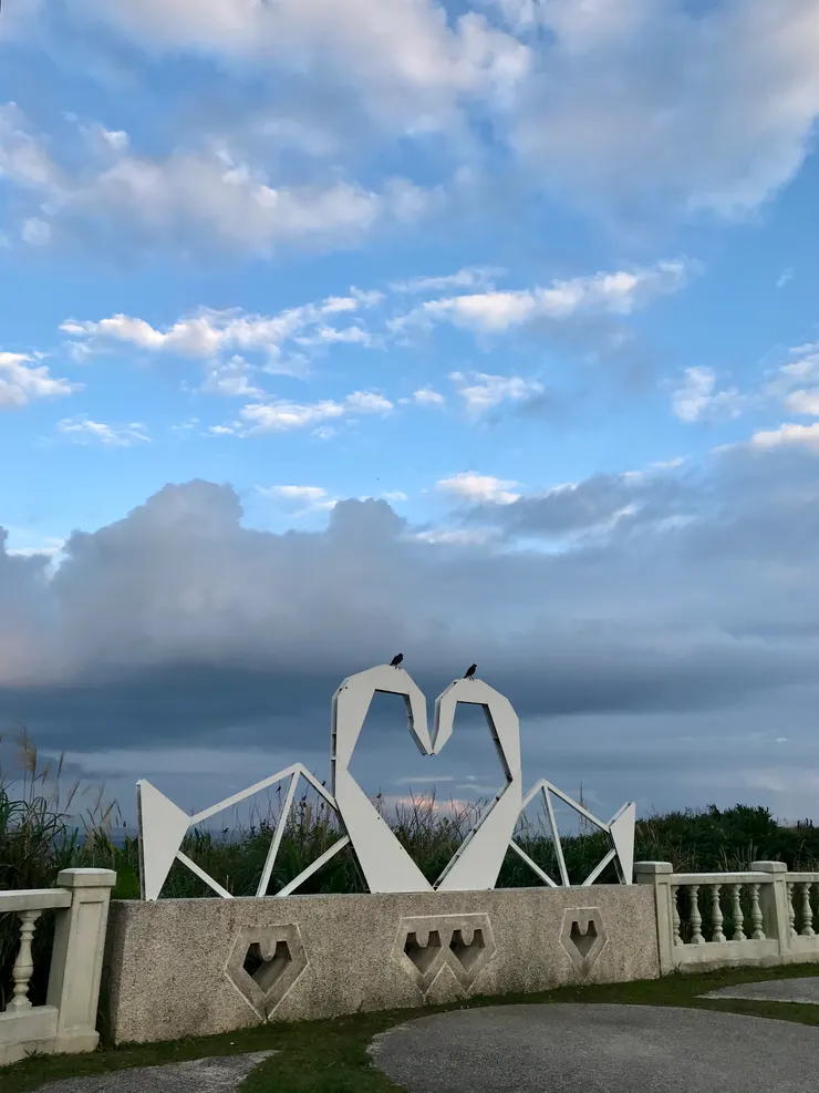 燈塔園區的希臘風情造景