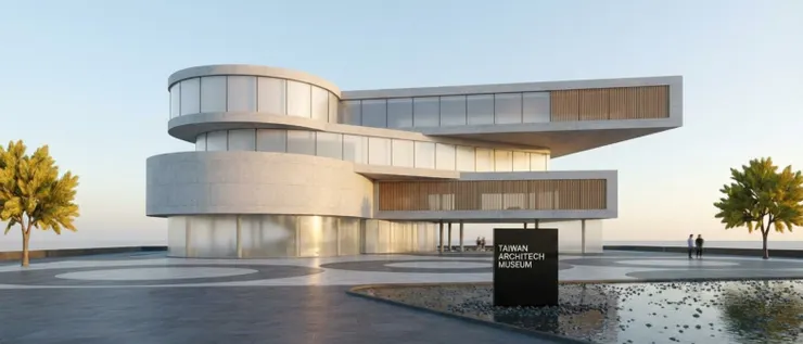 render ai architectural design exterior concept rendering