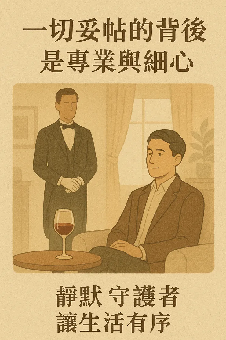 「靜默的守護者,讓生活有序。」〈此插圖由AI協助生成。〉