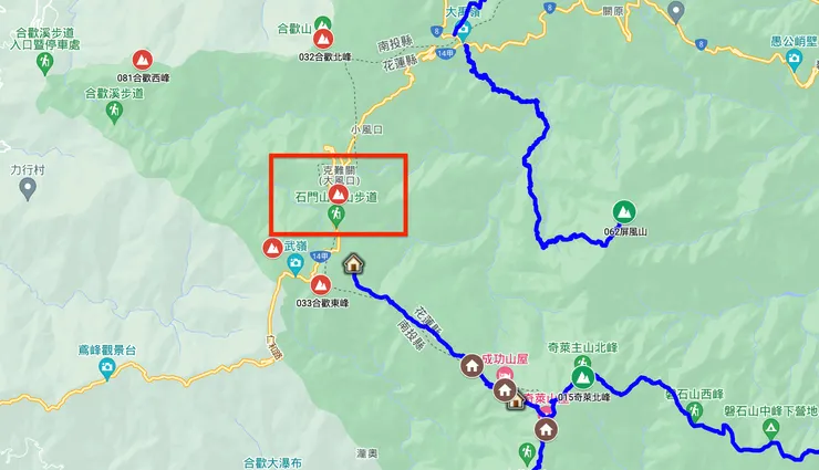石門山登山步道,地理位置。