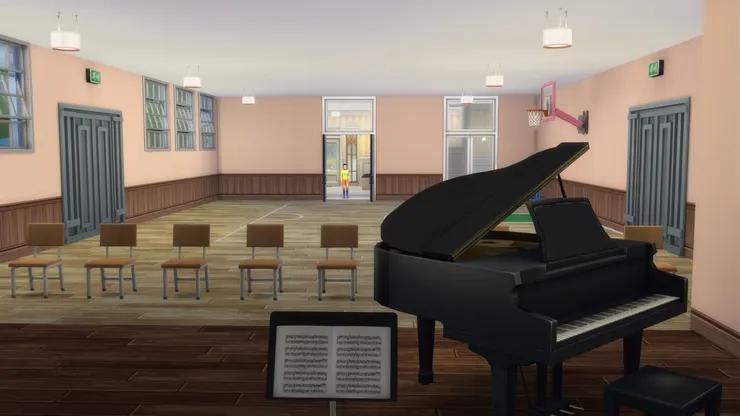 有時這個譜架不是用來放樂譜，而是放第二位講者的講稿。