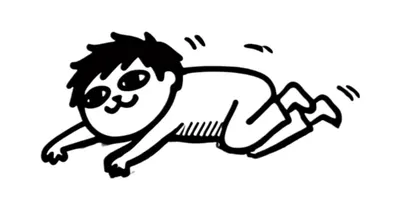 5分鐘能畫什麼系列12-一起在地板蠕動吧