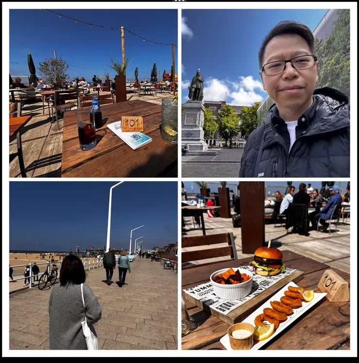 整趟搭機花了18小時以上，終於飛到阿姆斯特丹，第一天選了錯的景點