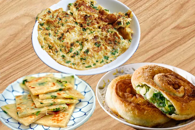 蔥花蛋與蔥油餅