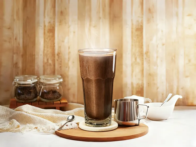 圖說:濃郁系暖飲必選白韻杏仁頂級可可,同時展現杏仁的柔香與頂級可可的深調,一口喝出豐富層次。(資料來源:清心福全)