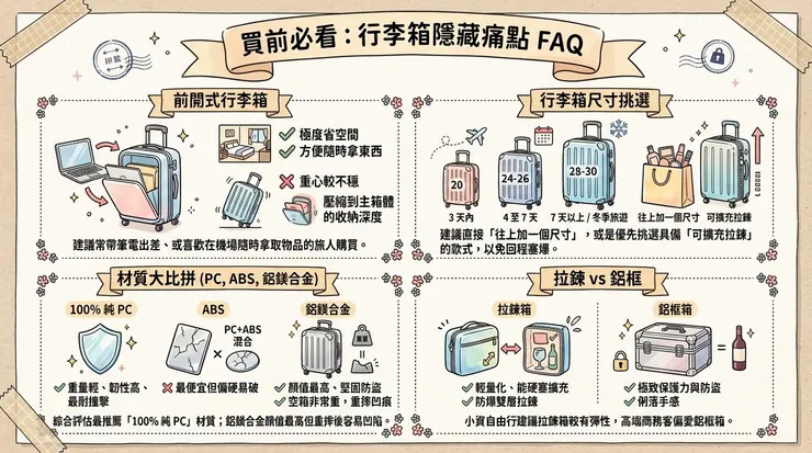 行李箱隱藏痛點 FAQ