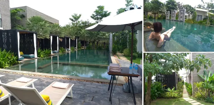 想游泳嗎? 在房內換上泳衣抓件毛巾，下樓就到囉!