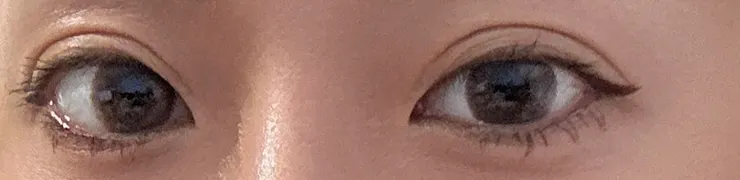 當下馬上嘗試的睫毛印章，長度會是這樣子的