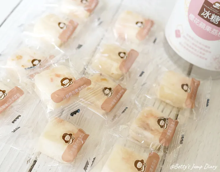 ▲蜜思朵冰糖櫻花蘋果荔枝茶磚/圖片來源：Betty's Jump Diary