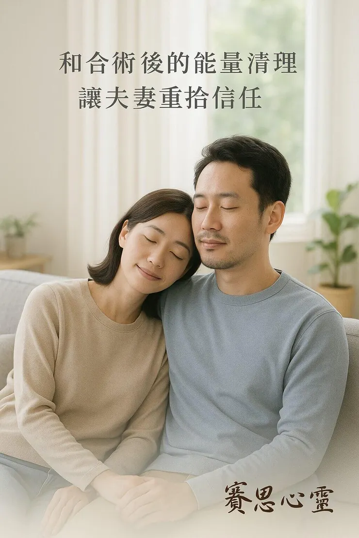 和合術後的能量清理，讓夫妻心靈放鬆，重拾信任。