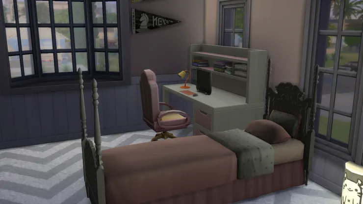 到夜神妹妹的房間了。