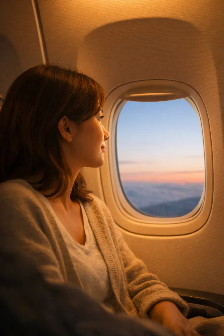 飛行之後的清晨，總讓人想把自己慢慢調回來。